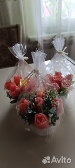 Букеты из декоративного мыла