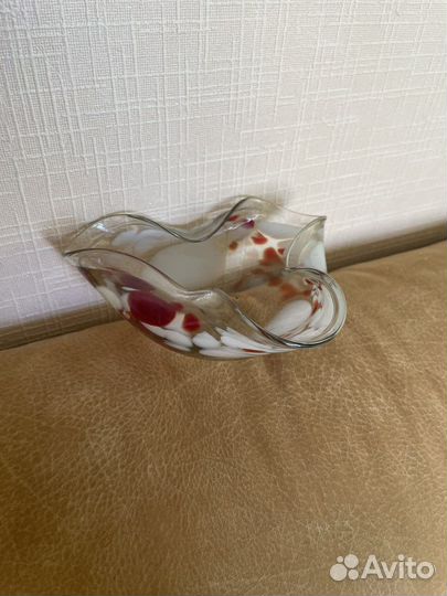 Пепельница цветное стекло СССР