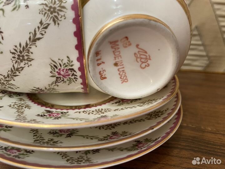 Чайный набор из 9 предметов СССР