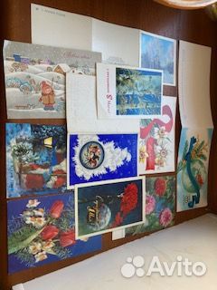 Комплект чистые поздравительные открытки СССР