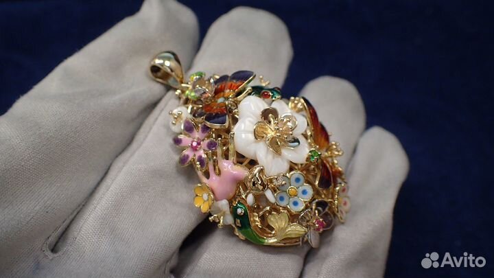 Золотой кулон Roberto Bravo Noahs Ark