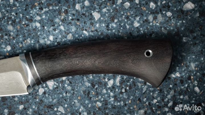 Нож Лесник сталь х12мф рукоять черный граб