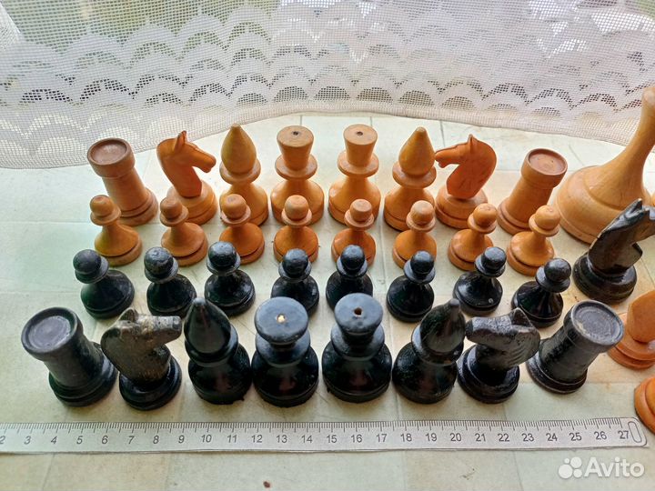 Шахматы СССР дерево, фигуры