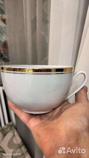 Чашка супница с блюдцем