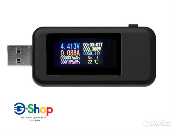 USB вольтметр амперметр Keweisi KWS-MX18