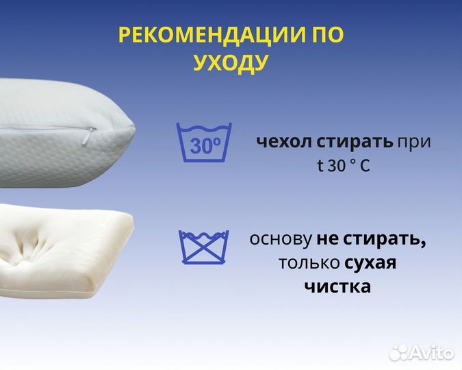 Анатомическая подушка с эффектом памяти