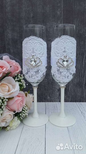 Свадебные свечи, Семейный очаг, свадебные бокалы