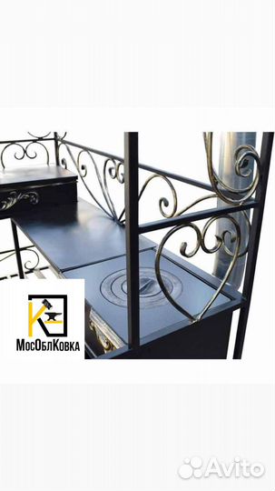 Кованые мангалы с крышей