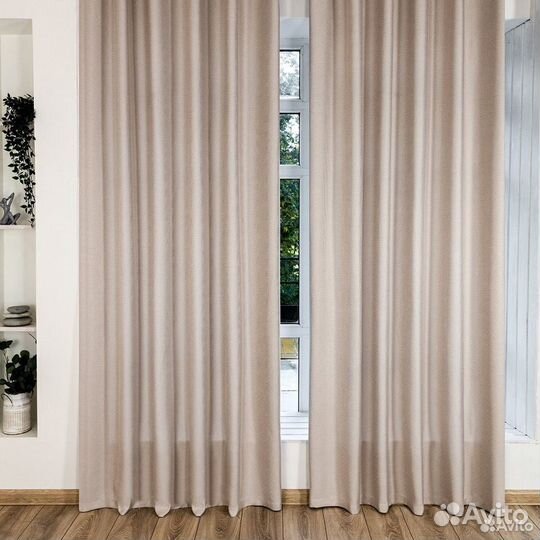 Комплект штор рогожка Орфей Миндальное искушение