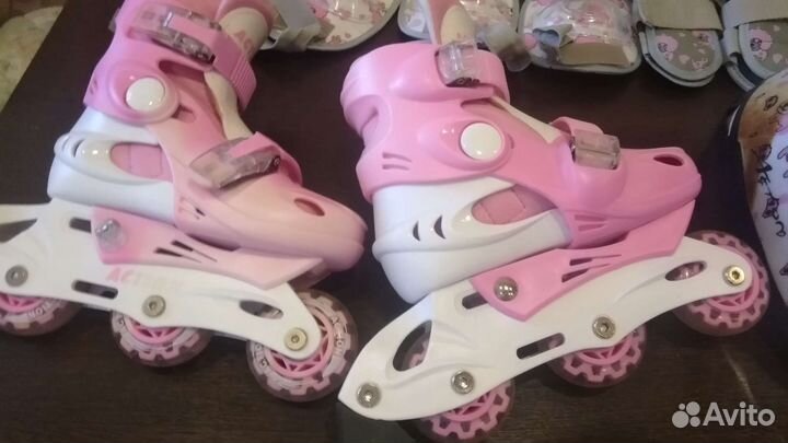 Роликовые коньки и защита