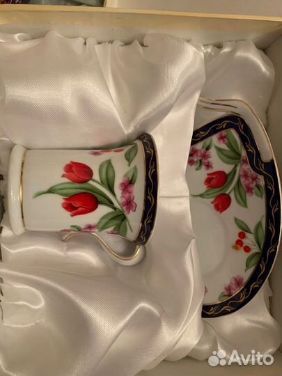 Чайная пара: чашка блюдце