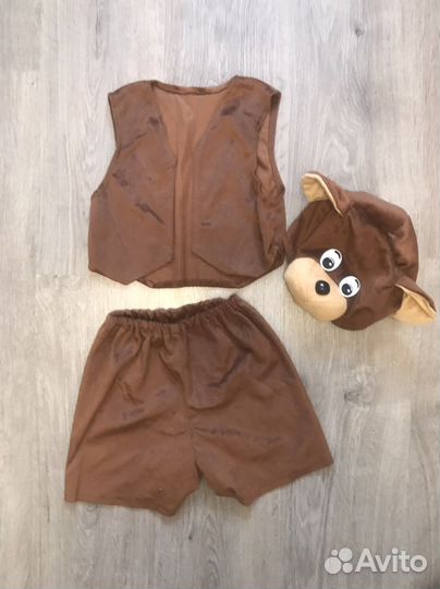 Нвогодний костюм медведя 3-4 года