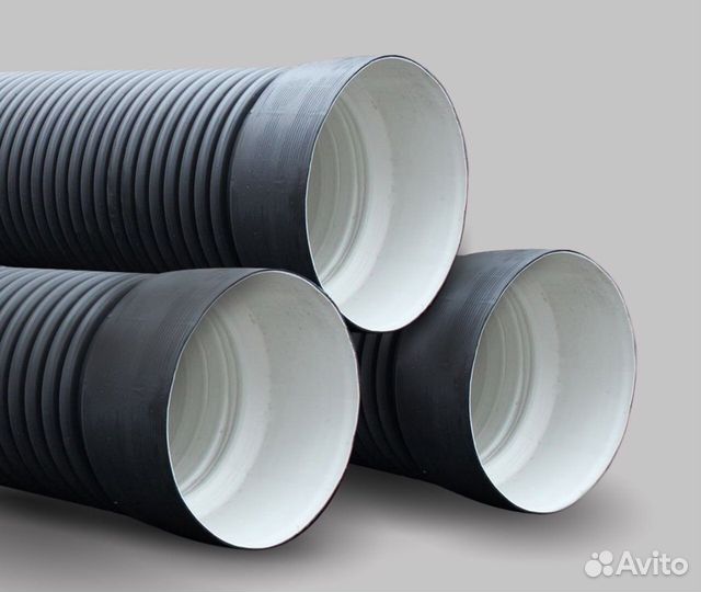 Труба гофрированная в канаву 200/178 с раструбом