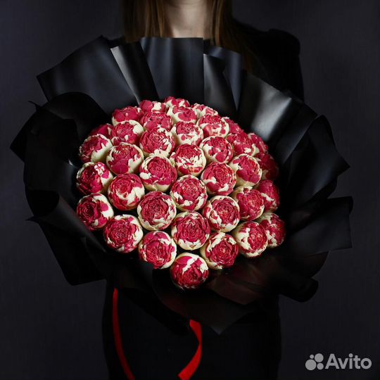 Букеты из шоколадных пионов в Казани