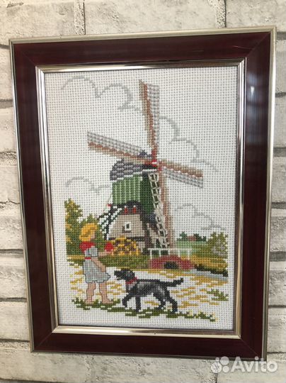 Картина вышивка крестом ручная работа