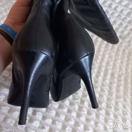 Сапоги демисезонные женские 38 кожа