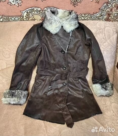 Дубленка облегченая женская, осенняя