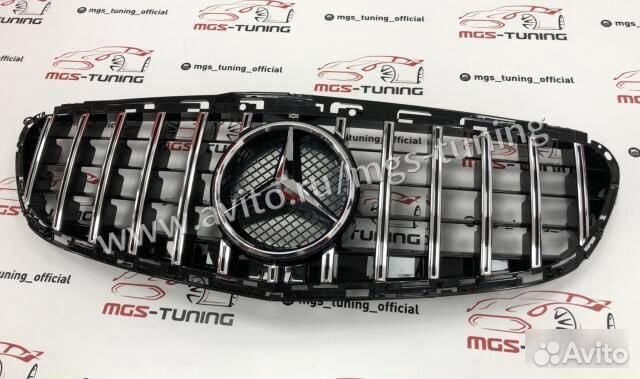 Решетка на Mercedes e-class w212 рест. GT 63 AMG