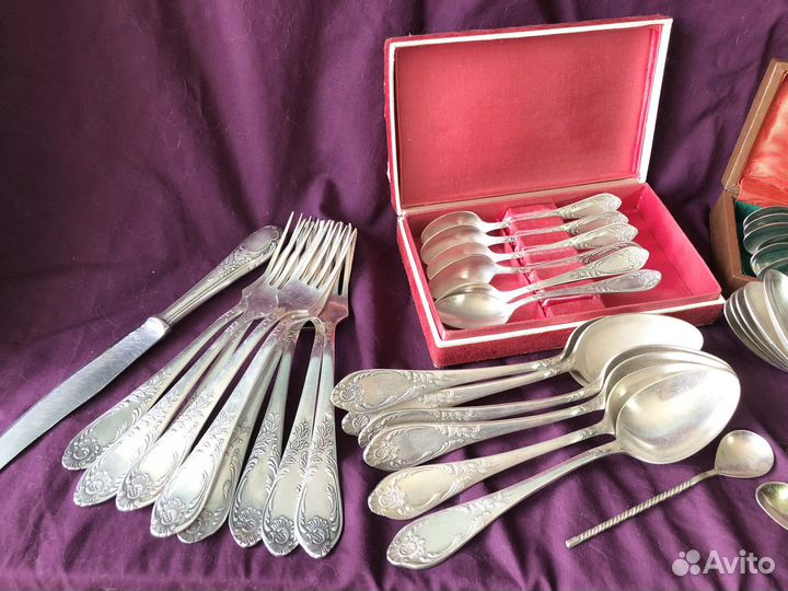 Столовые приборы мельхиор СССР
