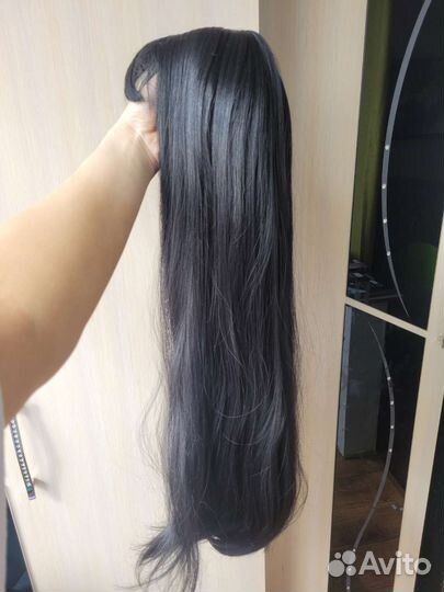 Парик черный 67см