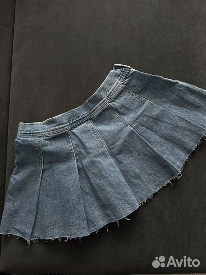 Джинсовая юбка-мини mango M