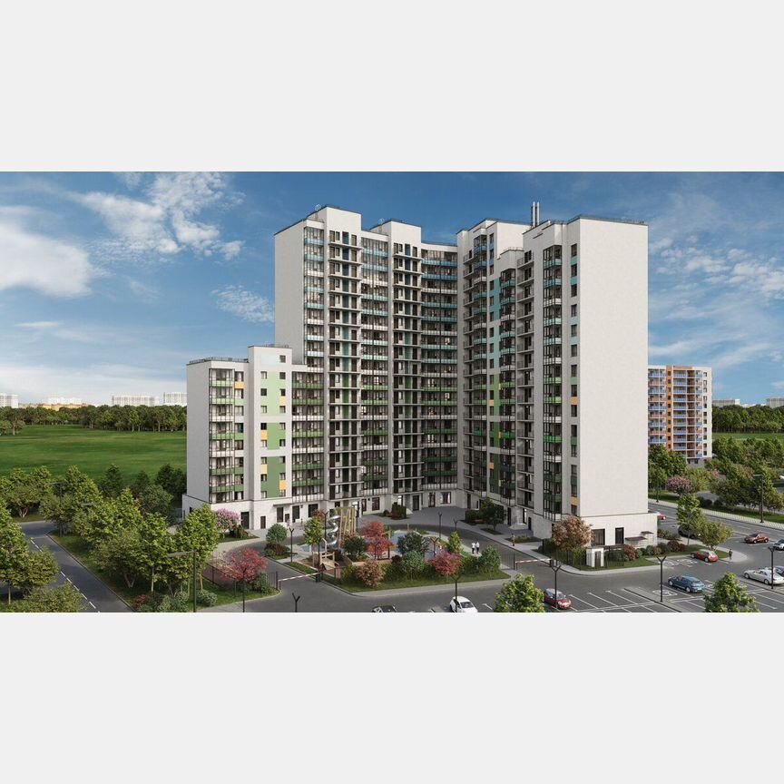 2-к. квартира, 48,3 м², 7/18 эт.
