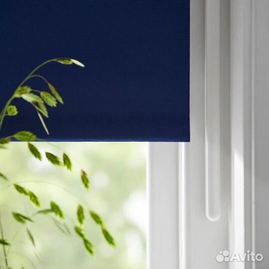 Штора рулонная IKEA fridans 100x195 см, синий
