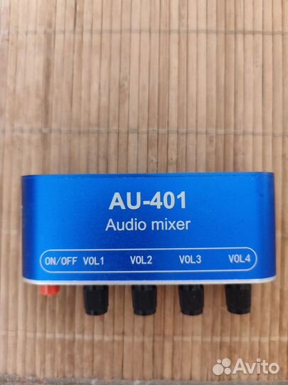 Аудио микшер 4 входа 1 выход AU-401