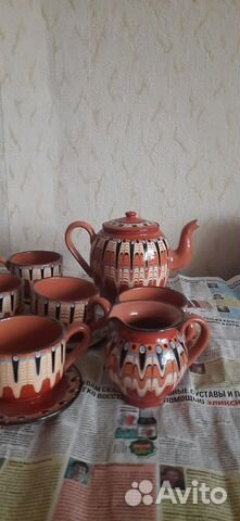 Чайно-кофейный сервиз,Болгария,70 г-х,керамика