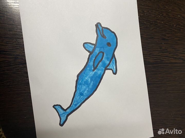 Рисунок дельфин