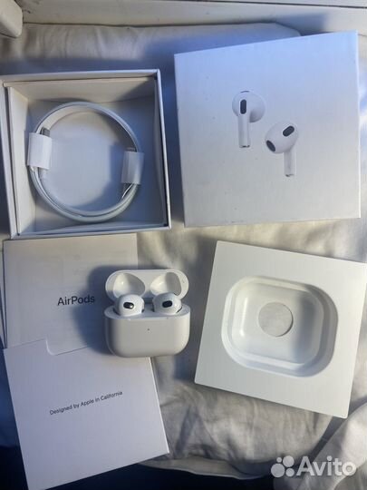 Беспроводные наушники apple airpods 3