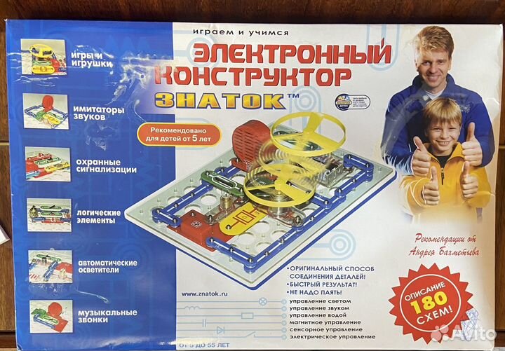 Электронный конструктор знаток 180 схем