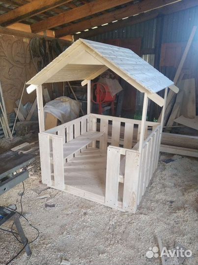 Деревянный Детский Домик