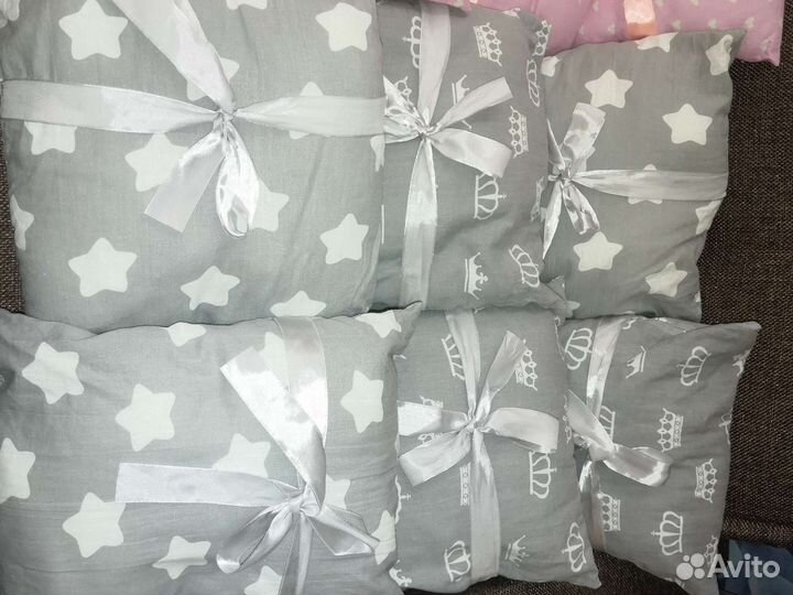 Бортики в кроватку 12 штук (+подарок)