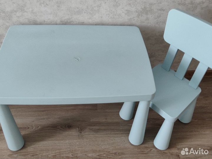 Детский стол и стул IKEA