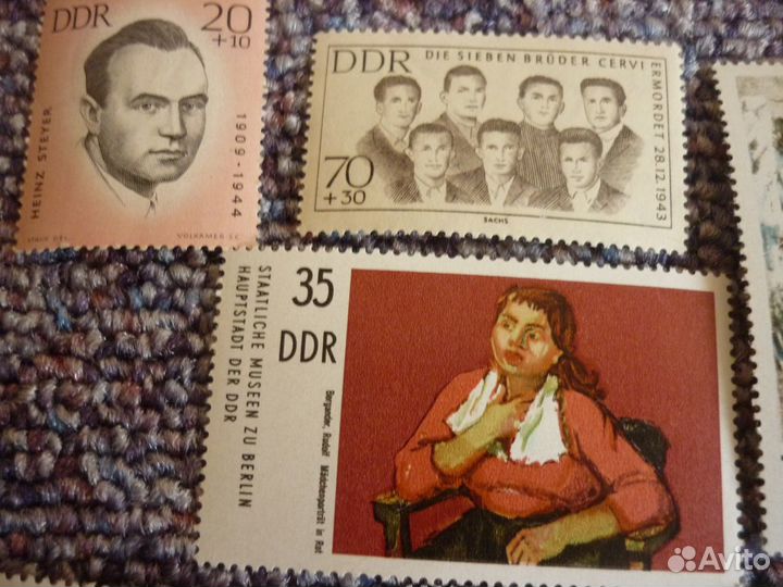 Марки почтовые гдр