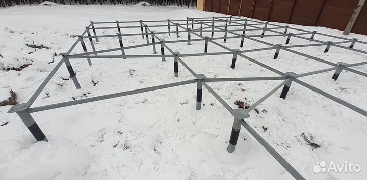 Винтовые сваи установка