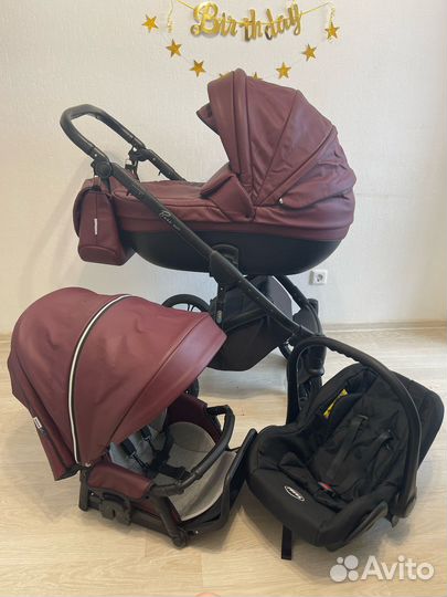 Коляска 3 в 1 roan bass