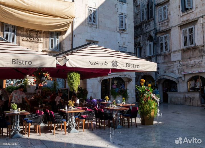 Зонт уличный. Зонт на боковой опоре. Зонт для кафе