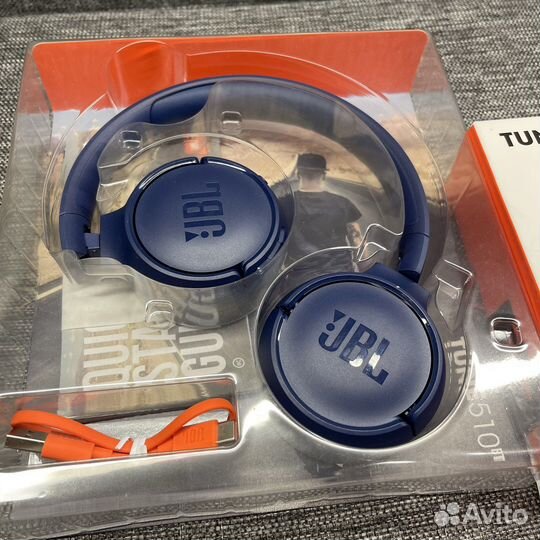 Беспроводные наушники JBL tune 510 BT синие б/у