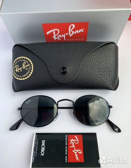 Очки ray ban oval черные