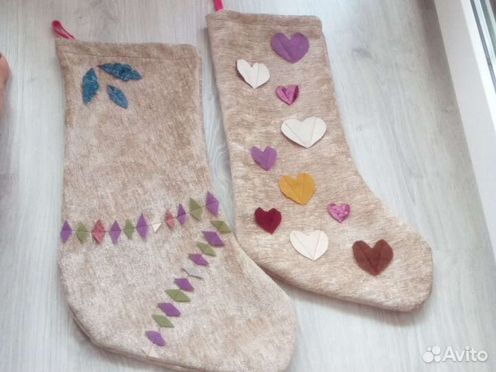 Новогодние сапожки - мешочки новые