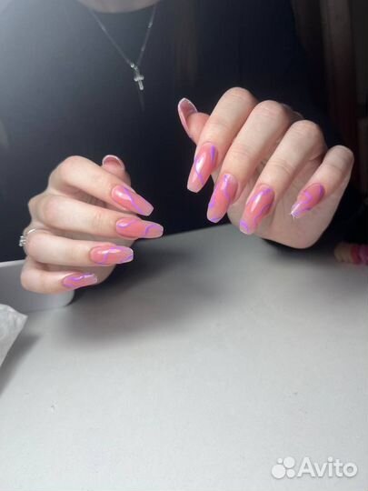 Наращивание ногтей левый берег