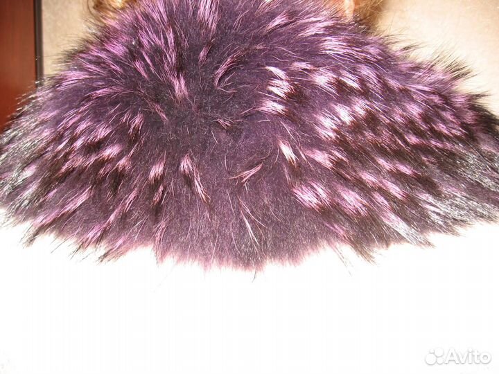 Меховой воротник чернобурка