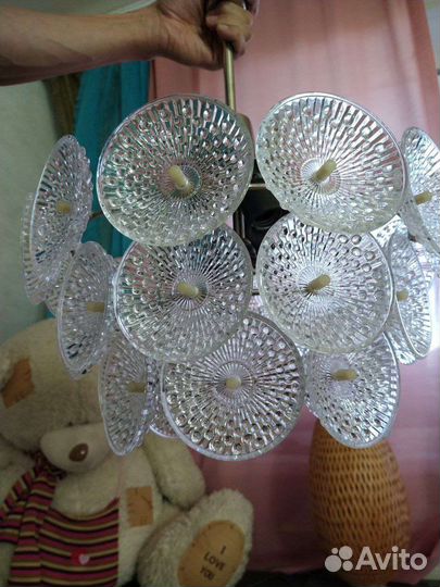 Люстра хрустальная одуванчик СССР