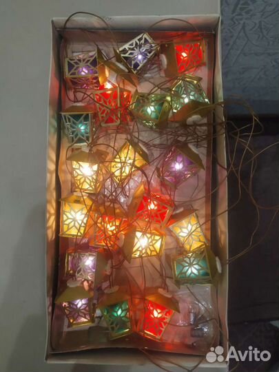 Гирлянда Золотой фонарик СССР в родной коробке