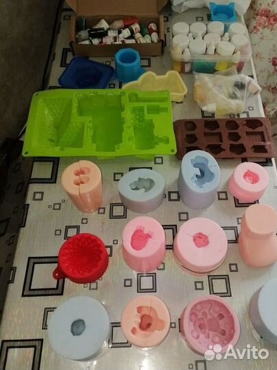 Формы силиконовые для мыла и гипса