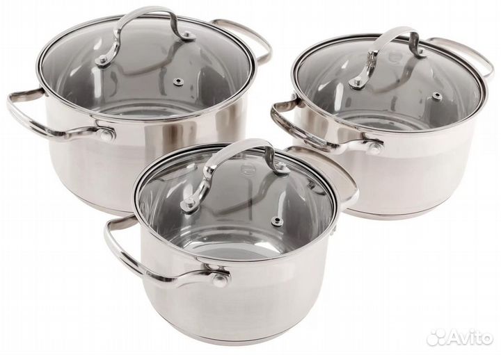 Набор и поштучно посуда Kelli,сталь 18\10 доставка