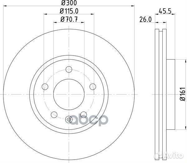 Диск тормозной перед ND6067K nisshinbo