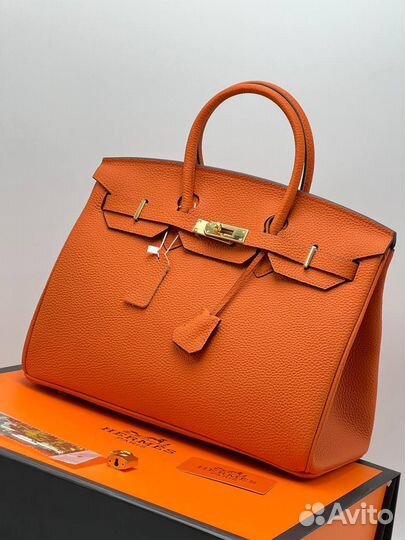 Сумка hermes birkin натуральная кожа